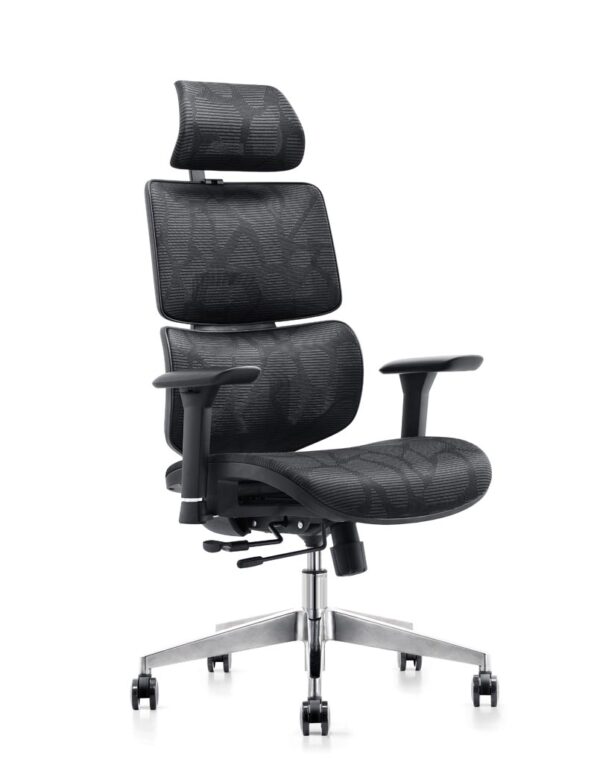 ergonomic mesh office chair in black color 1