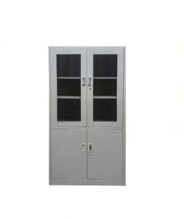 Metal Storage Cabinet With Glass Door